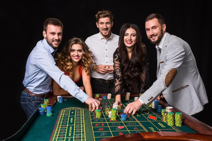 Live dealer studio with multiple camera angles